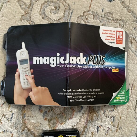 MagicJack Plus Magic Jack Phone Local Long Distance - Picture 8 of 11